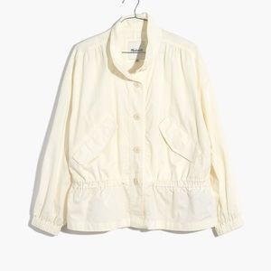NWT Madewell Northview Drawstring Jacket white size S AL899